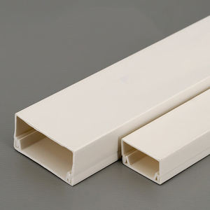 Installation facile de haute qualité personnalisable en usine chemin de câbles à fente fermée en plastique PVC blanc/goulotte de câble en PVC - Product Image 5