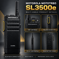 Radio numérique Motorola SL3500e MOTOTRBO VHF UHF 400-527 MHz, radio bidirectionnelle fine et discrète pour hôtels, commerces et équipes.
