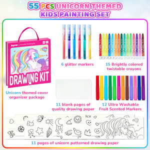 Joycat người mới bắt đầu nguồn cung cấp nghệ sĩ DIY vẽ trường hợp quà tặng sơn màu 33 pcs đánh dấu bút có thể gập lại nghệ thuật vẽ đồ chơi thiết lập - Product Image 5