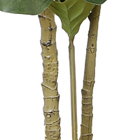 Ficus Lyrata Artificiel à Toucher Réel, Plante Artificielle en Pot, Style Nordique, Grand Arbre Ficus pour Salon, Décoration Intérieure