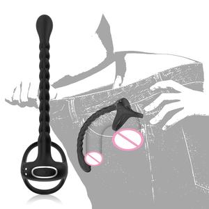 Anneau vibrant pour pénis, masseur de prostate - 3-en-1, vibrateur pour homme avec télécommande par application, plug anal, étanche et rechargeable par USB - Product Image 6