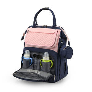 Tas penyimpanan bayi Multi fungsi, ransel popok ibu Oxford anti air portabel, tas Bersalin dengan isolasi termal - Product Image 2