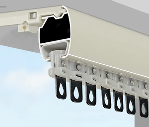 Profil aluminium kustom untuk rel jalur tirai jendela geser Universal seri 6000 pengelasan pemotongan bengkok kelas - Product Image 5