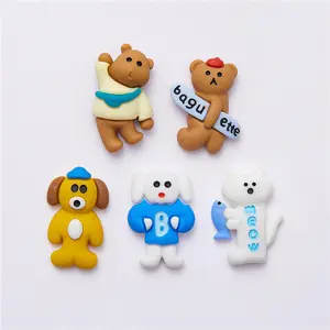 Tide Play Animal Cartoon Resin Ornament Accessories Crcos Phone Case Resin Art Moldes For Decoration