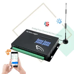 アナログパルスチャンネル4Gネットワークデータコレクター高温データロガー電子湿度測定器