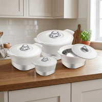 Couvercle de casserole isotherme en plastique soyeux, écologique, multicolore, avec doublure en acier inoxydable, pour maintien au chaud des aliments, compatible alimentaire