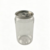 Bouteilles en plastique PET avec bouchon en aluminium de qualité alimentaire personnalisables, contenants vides pour l'emballage de soda, de jus, de bière et d'eau purifiée