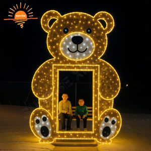 Structure de décoration de Noël extérieure personnalisée pour centre commercial et plaza commerciale, avec cadre photo LED pour boîte cadeau du <span class=keywords><strong>Nouvel</strong></span> <span class=keywords><strong>An</strong></span> - Product Image 1