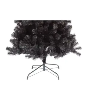 Aiguille de pin en PVC pour arbre de noël, 5 pieds, couleur noire