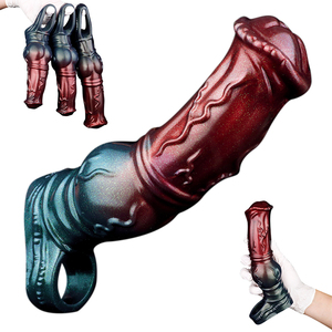NNSX <span class=keywords><strong>Animal</strong></span> pene manga juguetes sexuales masculinos gran nudo clítoris punto G estimular retraso eyaculación pene vaina camilla para hombres pareja - Product Image 1