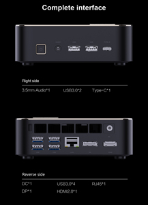 TOP-KING 2025 ใหม่ 7 5825U 6800H มินิพีซีเกมมิ่งแบบ Octa Core รองรับ DDR4 NVMe SSD แสดงผล 3x4K WiFi6 ชิปเซ็ต E3A AMD E3A - Product Image 3
