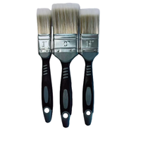 Lot de 3 brosses à filament conique avec manche TPR et poignée ergonomique pour le detailing automobile
