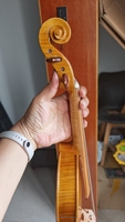 Violon de style baroque 4/4, table en épicéa, dos en érable flammé, touche en ébène, personnalisation en environ 35 jours