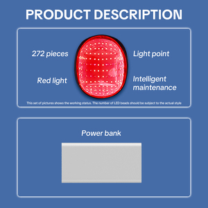 Gorro de <span class=keywords><strong>luz</strong></span> roja para el cuidado del cuero cabelludo con 272LED Gorro de Infrarrojo Cercano <span class=keywords><strong>Luz</strong></span> roja 650nm Gorro de terapia de <span class=keywords><strong>luz</strong></span> roja Led - Product Image 6