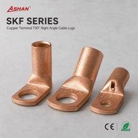 Type T 90 °   Embout de câble en cuivre à angle droit SKF90-10-6, bornes de connexion de fil à sertir
