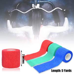 เทปพันแผลแบบเหนียวเทปพันแผลยางยืดเบามีตะขอเกี่ยวผ้ากอซพันพันข้อมือแบบเหนียวติดโลโก้ออกแบบได้ตามต้องการ - Product Image 2