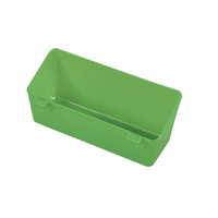Mangeoire rectangulaire suspendue en plastique vert pour pigeons, conteneur d'alimentation pour oiseaux