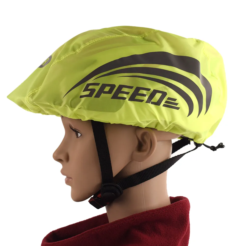 Universelle wasserdichte Fahrrad helm abdeckungen mit reflektieren dem Streifen Fahrrad Fahrrad helm Regenschutz abdeckung