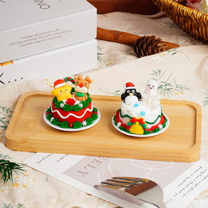 Oferta Especial: Llavero de PVC con Forma de Pastel de Navidad, Juguete de Comida Falsa Divertido, Adorno de Plástico para Decoración Navideña, Regalo para - Product Image 6