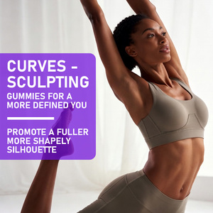 Booty Gummies, Complément Naturel Sculptant les Courbes avec Extrait d'Aguaje et Collagène Bovin, Favorise une Silhouette Plus Pleine et Attrayante, Raffermissant - Product Image 4