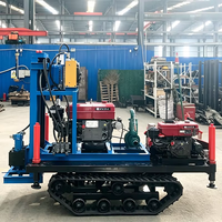 Fournisseur chinois de foreuse à chenilles diesel 22HP pour puits d'eau de 100-350 mm, facile à utiliser pour les puits agricoles