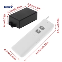 Système de commutateur sans fil RF à longue portée 3000m DC 12V 2CH 433 2 touches émetteur-récepteur
