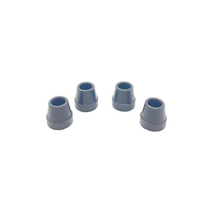 Thickened Wear‑proof 5/8" Grey Quad Cane Rubber Tip Silent Protector for Elderly Adjustable <b>Walking</b> Cane Rehabilitation Fittings - Product Image 1