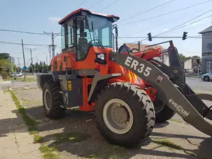 EVERUN CE Certified ER35 Construction 3ton Farm Hydraulic Compact Articulated Wheel Loader Front End For Sale