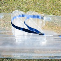 Vanace Nouveau Design Portable Double Pliable Canoë De Pêche Gonflable 2 Personnes Transparent Kayak Canoë Bateau avec Pagaie à Vendre