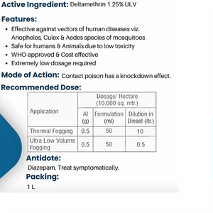 Deltametrina 1.25% ULV <span class=keywords><strong>Insecticida</strong></span> Residual y de Acción Rápida para el Control de Mosquitos, <span class=keywords><strong>Moscas</strong></span> y Plagas Rasteadoras - Product Image 3