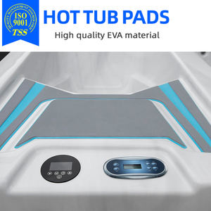 Xyf समुद्री अनुकूलित आधुनिक डिजाइन 3 मीटर चिपकने वाला एवा फोम गर्म टब चटाई पोर्टेबल गोल स्पा टब के लिए वर्ग पैटर्न के साथ - Product Image 3