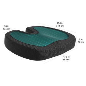 <span class=keywords><strong>Coussin</strong></span> de siège <span class=keywords><strong>ergonomique</strong></span> en mousse à mémoire de forme avec surface en gel, tissu personnalisable respirant et frais, rempli d'air en <span class=keywords><strong>bambou</strong></span> pour une utilisation en extérieur en voiture - Product Image 5