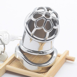 Anillo de sujeción para pene con diseño de flor, jaula grande para pene, jaula para pene tipo ciruela, anillo de bondage BDSM, anillos de sujeción para pene, juguetes sexuales eróticos para hombres - Product Image 3