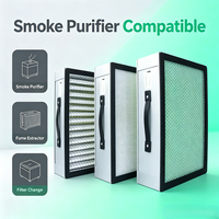 Filter Karbon Filter Hepa H13 Prefilter 3 in 1 Filter 378*278*50 378*278*100mm Pengganti Filter untuk Fume Extractor FES350 Pro