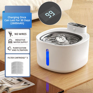 Bebedero <span class=keywords><strong>Inteligente</strong></span> para Mascotas, Perros y Gatos, Dispensador de Agua Automático de Acero Inoxidable, con Batería - Product Image 5