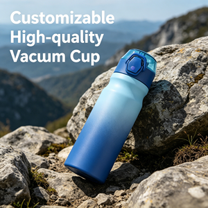 Nouvelle Bouteille d'Eau Isotherme Dégradée, Tasse de Sport <span class=keywords><strong>en</strong></span> Acier Inoxydable 304, Thermos Portable avec Paille pour l'Extérieur - Product Image 3