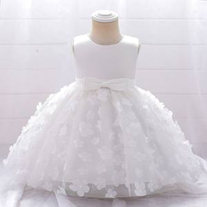 Robe de princesse à fleurs décontractée pour filles, anniversaire, <span class=keywords><strong>piano</strong></span>, tissu tricoté en polyester/coton, lavable - Product Image 2
