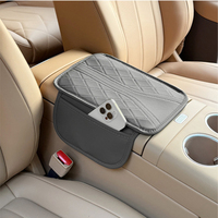Coussin d'accoudoir de console centrale en cuir Nappa, housse d'accoudoir de voiture universelle avec organisateur et deux poches latérales, pour BMW Toyota Honda
