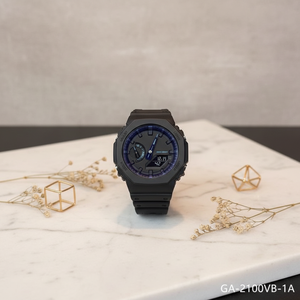 Reloj de Lujo para Hombre con Caja de Acero Inoxidable, Correa Acrílica Redonda, Cierre Oculto y Resistencia al Agua de 10m - Product Image 1