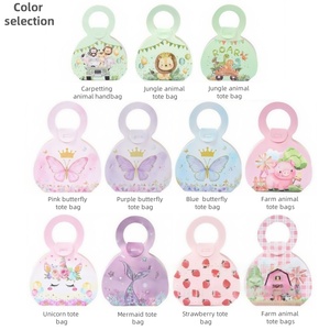 Paquete de 12 Cajas de Dulces con Diseño de Animales de Dibujos Animados, Mariposa, Sirena, Unicornio, Recuerdo de Fiesta, Regalo de Boda, Empaque para <span class=keywords><strong>Chocolate</strong></span> y Galletas - Product Image 4