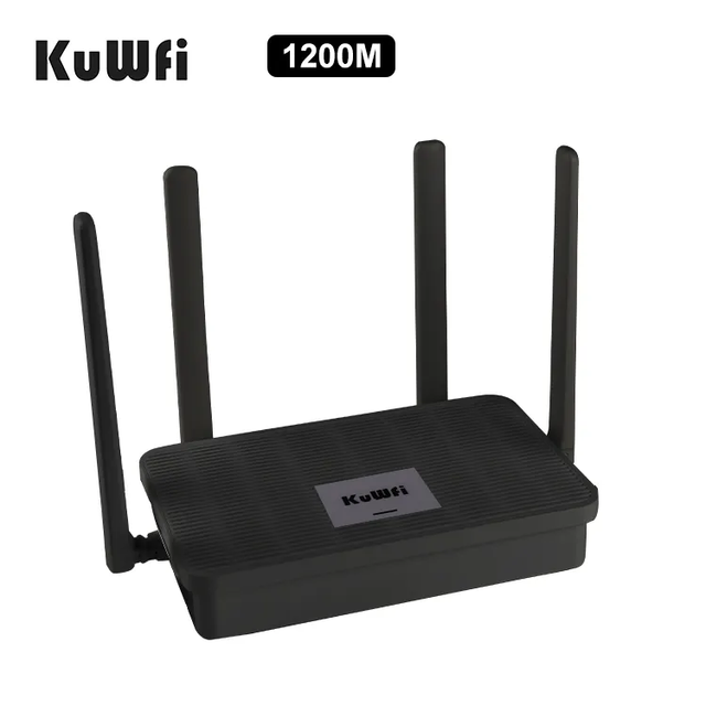 Factory Wholesale 4G Wifi Router AC1200 Dualband 1200mbps Modem 4G Lte Router 60 Users Unlock Indoor Cpe Router