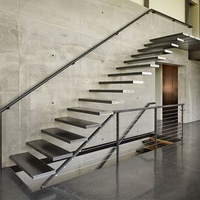 Tiandaiya — carreaux de marbre pour escaliers, balustrade en acier inoxydable avec balustrade en verre trempé