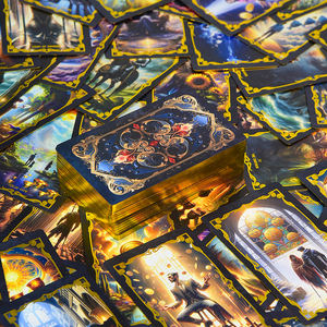 Cubierta de cartas de Tarot de aprendizaje para <span class=keywords><strong>principiantes</strong></span> con significados Palabras clave Zodiac Classic Rider Waite Oracle Tarot Juguetes de escritorio para adultos Anime - Product Image 3