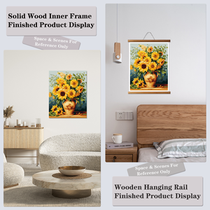 Paint By Numbers <b>Canvas</b> Art Kit Sunflower Bouquet Digital Printing Rectangle DIY Handmade Flower Scene - Product Image 6