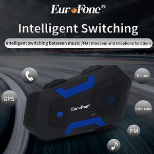 Nouveau système de communication pour moto/motoneige <span class=keywords><strong>Europhone</strong></span> V10, intercom Bluetooth pour casque avec suppression du bruit, pour 10 motards en groupe - Product Image 2