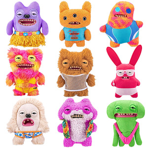 Chính thức fuggler sang trọng dễ thương răng Quái Vật Keychain Halloween bức tượng Mặt dây chuyền La Hét quái vật búp bê cho 14 năm & Up - Product Image 1