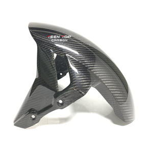 Piezas de motocicleta de fibra de carbono de alta calidad TEENTOP, guardabarros delantero de fibra de carbono brillante de sarga 3K para <span class=keywords><strong>S1000RR</strong></span> /S1000R /HP4 S1000XR - Product Image 1