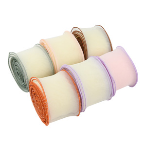 Nine-Colored <b>Ribbon</b> 6Cm Organza Fishtail <b>Ribbon</b> Solid Color For Flower Wrapping Valentine's Day Cake Boxes Bow Tie Headband - Product Image 5