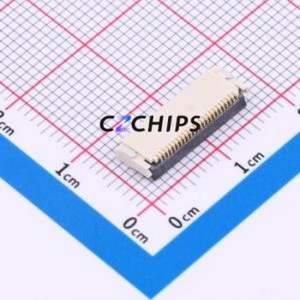 FPC-0.5HF-24PWBR-H20 FFC/FPC Connector SMD,P=0.5mm,Connector Flip Cover Type Double Side Contact / Top Bottom Contact 24P 0.5mm - Product Image 2