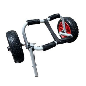 कश्ती ट्राली एल्यूमीनियम फ्रेम नाव तह समुद्र तट ट्राली समर्थन ट्राली सर्फ़बोर्ड दो पहिया - Product Image 2